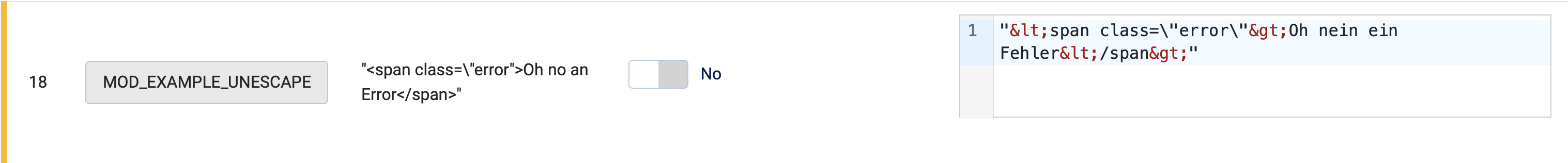 Error in Translation