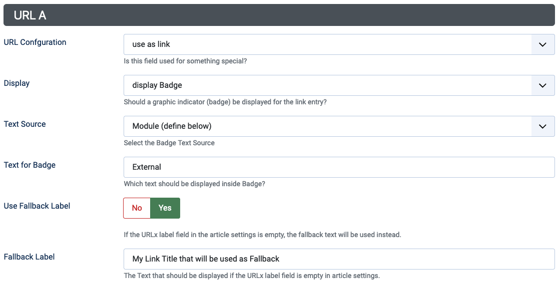 External Article Module