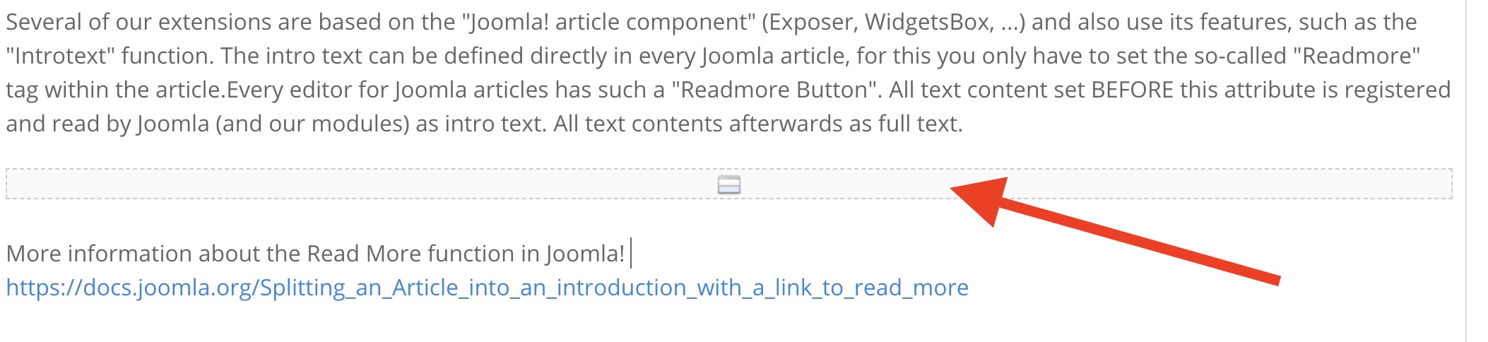 Joomla Readmore Section