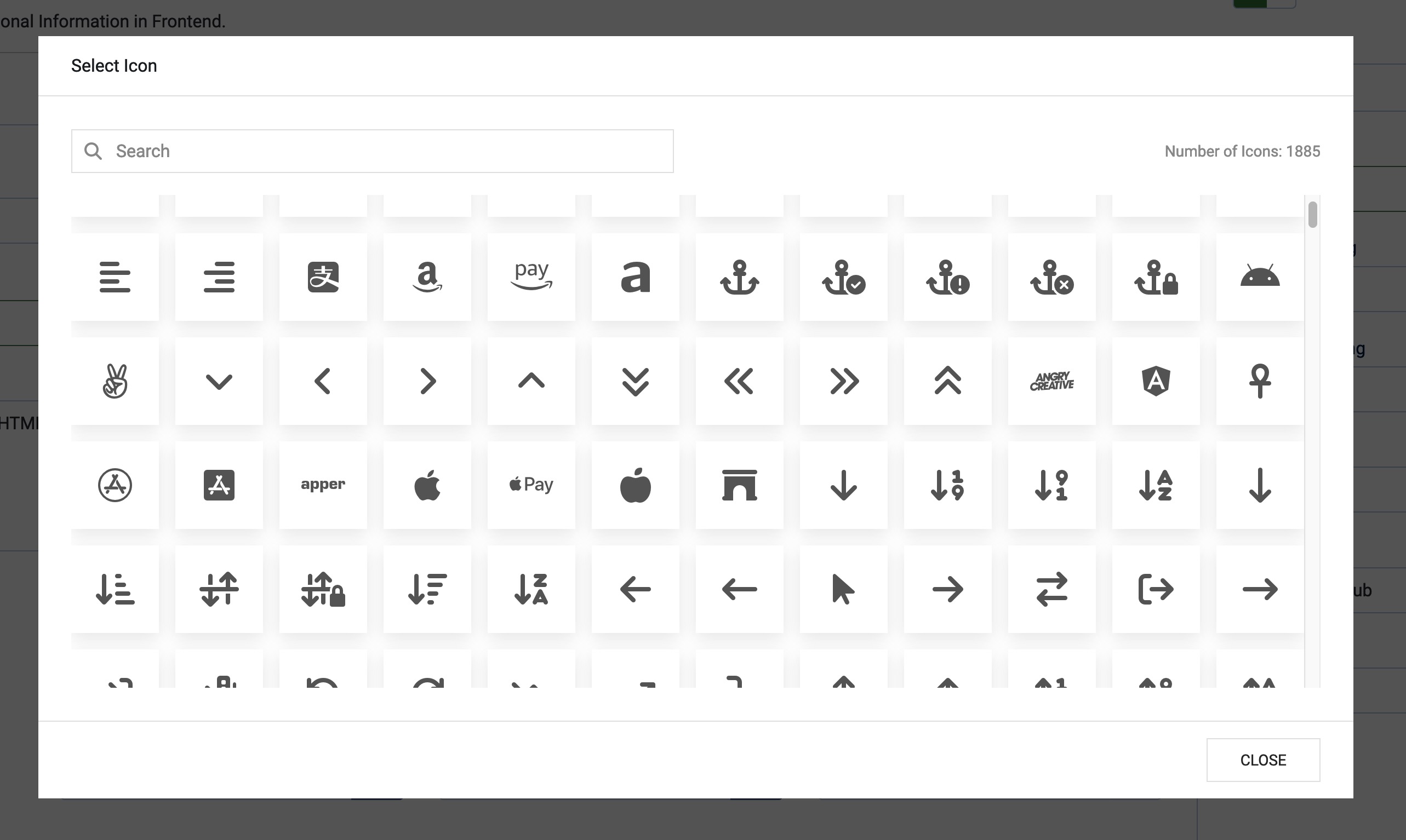 HyperionHub Element Icon Picker