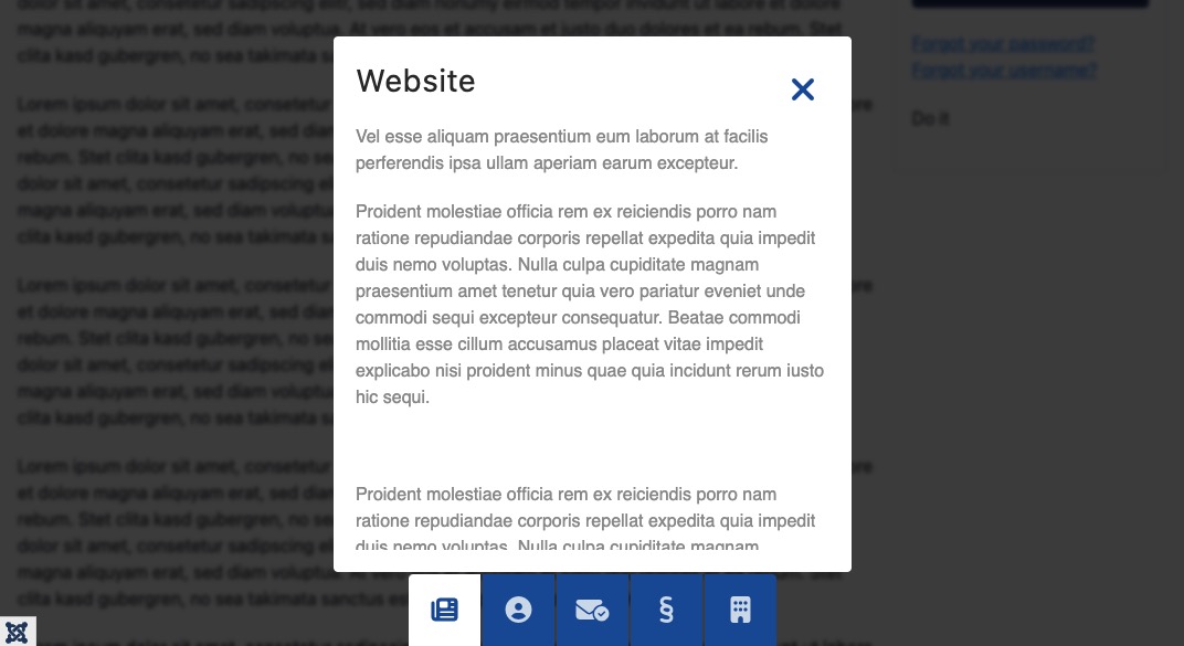 HyperionHub Content Bottom aligned on Bottom positioned Hubs