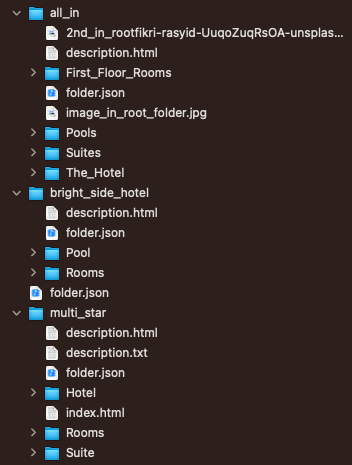 Folders Hotel Example